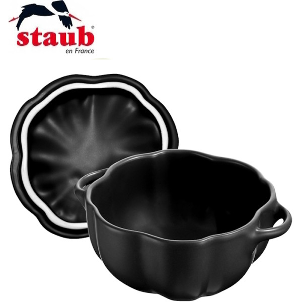 Petite cocotte en céramique CITROUILLE noire mate 12 cm - Zwilling Staub | Art. 4009839397271 - vue 4