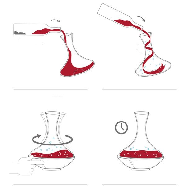 Swirling. Carafe à décanter tourbillon 1L - Vacuvin | Art. 8714793760103 - vue 4