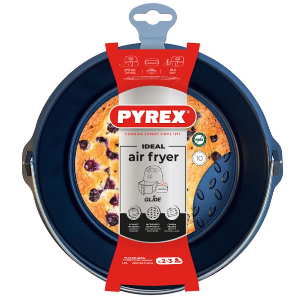 Spécial Airfryer. Plat rond en métal de 1L - Pyrex | Art. 3426470302821 - vue 1