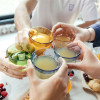 Picardie. Coffret de 4 à 6 verres colorés 25 cL - Duralex France