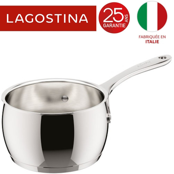 Casserole Lagostina Orchestra 18 Cm – Acier Inox 18/10, Fond Lagotherm 3 Couches, Pour Toutes Plaques - 6