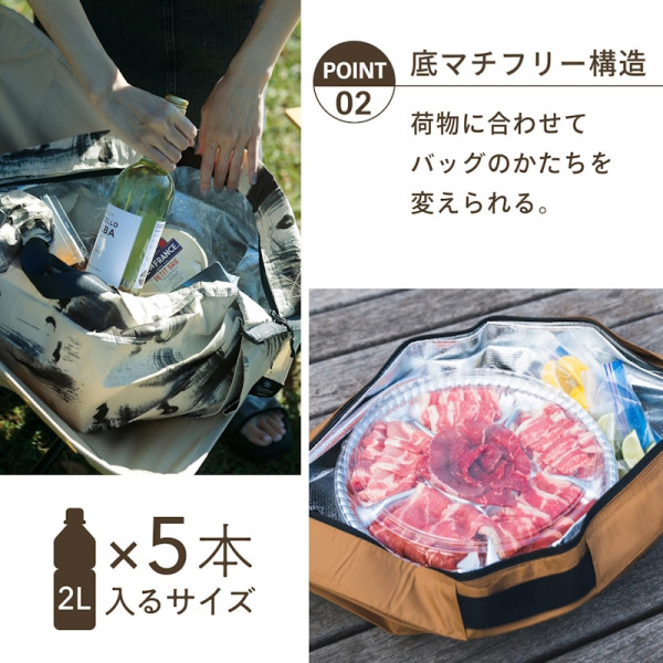 Sac de shopping japonais pliable isotherme 20 L - Shupatto