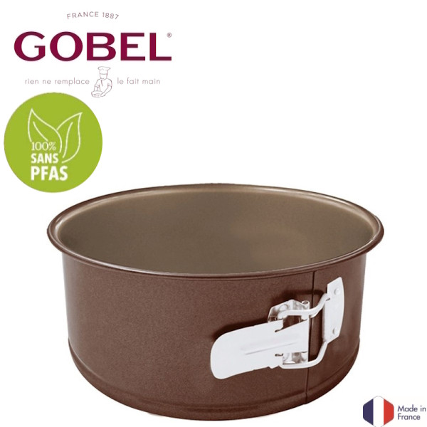 Gobel. Moule démontable rond bord haut – Antiadhérent sans PFAS - Ø20 cm H8,5 cm - Tellier | Art. 3325980051246 - vue 1