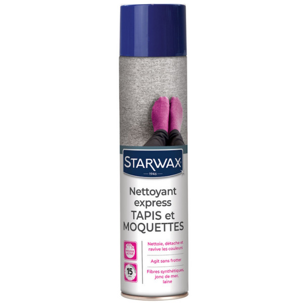 Nettoyant Raviveur Express Tapis et Moquettes Aérosol 600 mL - Starwax | Art. 3365000003619
