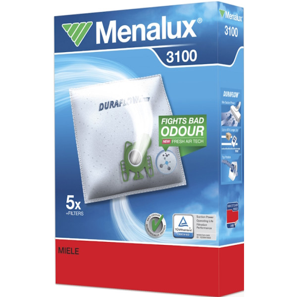 Sacs Aspirateur Traineau Miele/Hoover - 5+1FM+1MF - Menalux | Art. 3023372025744 - vue 1