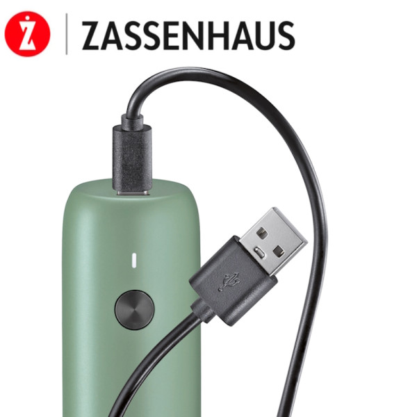 Köln USB. Moulin électrique à épices 14 cm Vert - Zassenhauss | Art. 4006528033151 - vue 3