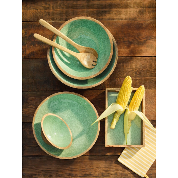 Manguier. Plateau Brush Green 35x20 cm - Zassenhaus | Art. 4006528080445 - vue 3