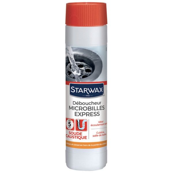 Déboucheur Microbille Cuisine et Salle de Bains 500 Gr - Starwax | Art. 3365000055403
