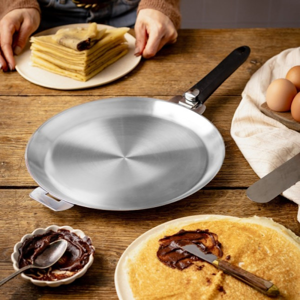 Mutine Amovible Evolution. Crêpière inox 26 cm - Cristel | Art. 3358570188725 - vue 4