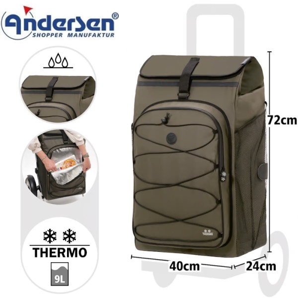 Fado 3.0. Sac pour chariot 74L Olive-53 - Andersen Shopper | Art. 2-143-53 - vue 1