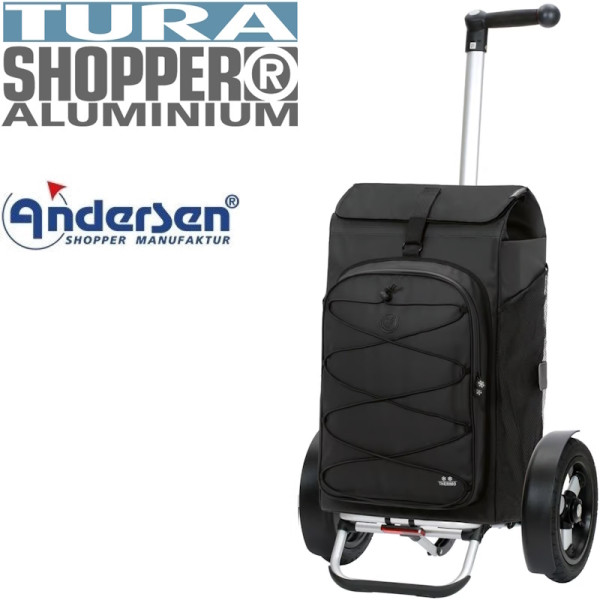 Tura Shopper Fado 3.0. Chariot 2 roues 74L + Poche isotherme 9L - Andersen Shopper