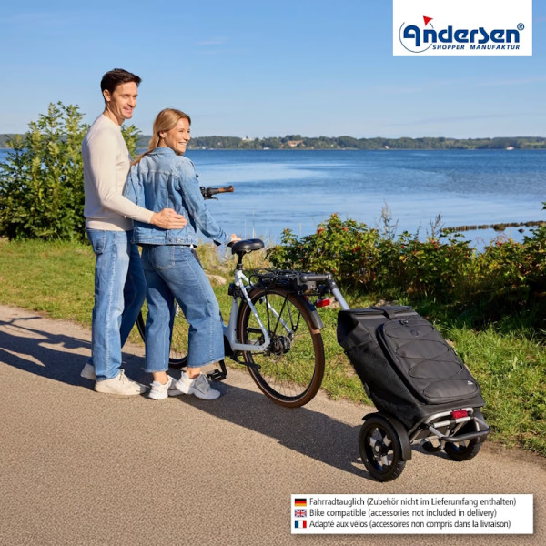 Tura Shopper Fado 3.0. Chariot 2 roues 74L + Poche isotherme 9L - Andersen Shopper