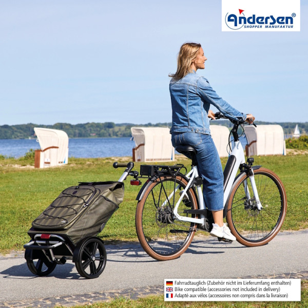 Tura Shopper Fado 3.0. Chariot 2 roues 74L + Poche isotherme 9L - Andersen Shopper