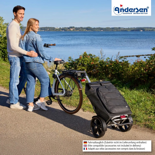 Tura Shopper Fado 3.0. Chariot 2 roues 74L + Poche isotherme 9L - Andersen Shopper