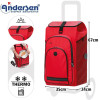 Tura Shopper Hydro 3.0. Chariot 2 roues 62L + Poche isotherme 8L - Andersen Shopper