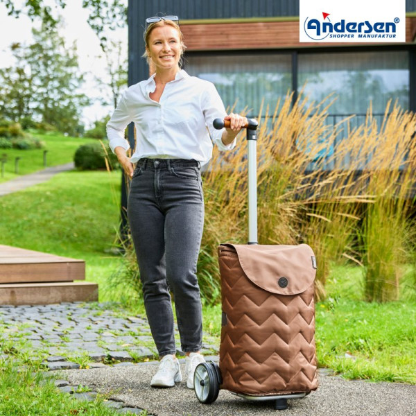 Unus Shopper Hilma. Chariot 2 roues 47L Beige-40 - Andersen Shopper | Art. 140-241-40 - vue 2