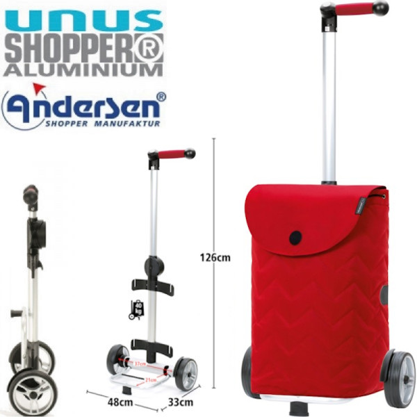Unus Shopper Hilma. Chariot 2 roues 47L - Andersen Shopper