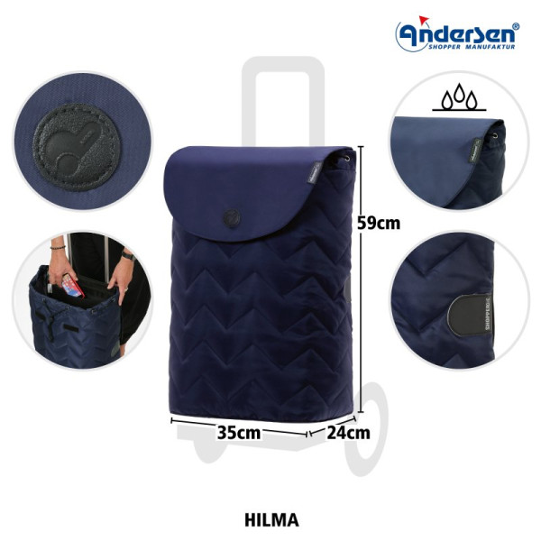 Unus Shopper Hilma. Chariot 2 roues 47L - Andersen Shopper