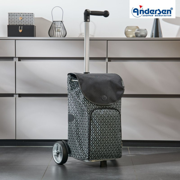 Unus Shopper Famke. Chariot 2 roues 47L Noir-81 - Andersen Shopper | Art. 140-174-81 - vue 2