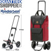 Quattro Shopper Senta 2.0. Chariot 2 à 4 roues 49L  - Rouge-72 - Andersen Shopper | Art. 185-028-72 - vue 1