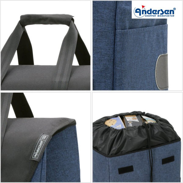 Quattro Shopper Senta 2.0. Chariot 2 à 4 roues 49L - Andersen Shopper