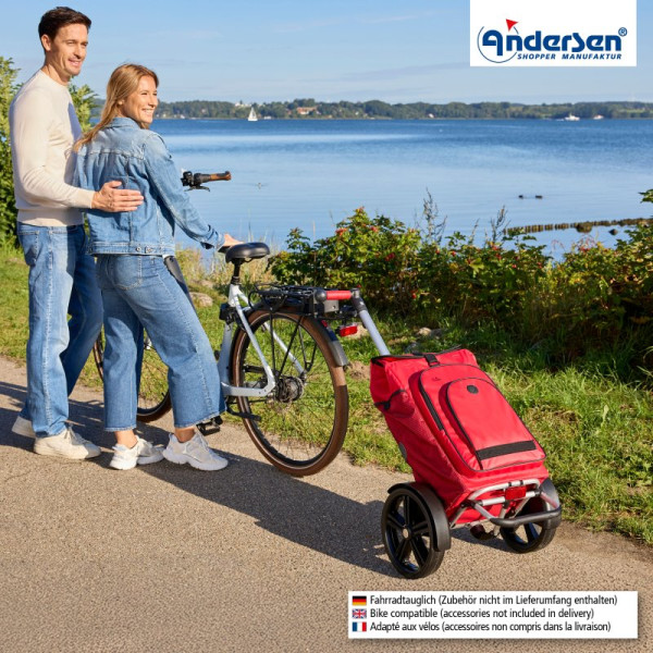 Tura Shopper Hydro 3.0. Chariot 2 roues 62L Rouge-73- Andersen Shopper | Art. 135-036-73 - vue 2