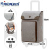 Quattro Shopper Holk. Sac 45L Gris-20 - Andersen Shopper | Art. 2-231-20 - vue 1
