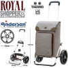 Royal Shopper Holk. Chariot de 2 à 6 roues 45L + Poche isotherme 4L - Andersen Shopper