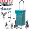 Treppensteiger Scala Shopper Famke. Chariot 6 roues 47L Bleu Petrol-91 - Andersen Shopper | Art. 119-174-91 - vue 1