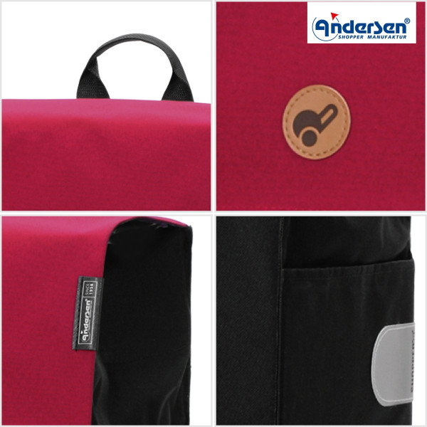 Treppensteiger Scala Shopper Hera. Sac 47L  Rouge-74 - Andersen Shopper - | Art. 2-004-74 vue 2