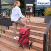 Treppensteiger Scala Shopper Jelke. Chariot 6 roues 46L Rouge-70 - Andersen Shopper | Art. 119-238-70 - vue 2