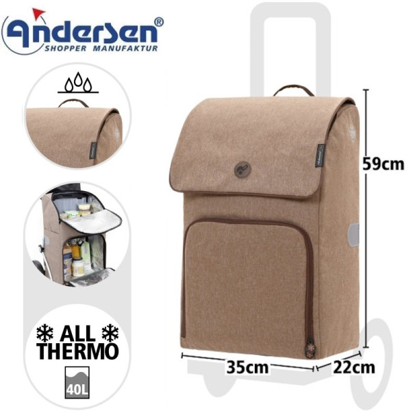 Treppensteiger Scala Shopper Ipek Maxi. Sac 40L Beige-40  - Andersen Shopper | Art.2-236-40 - vue 1