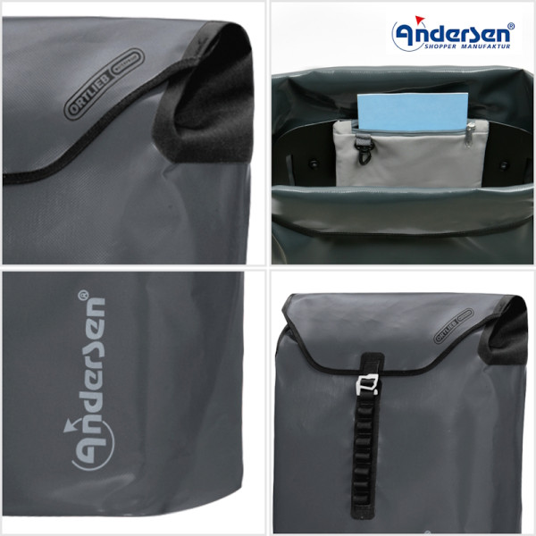 Ortlieb. Sac pour chariot 49L Anthracite-84 - Andersen Shopper | Art. 2-082-84 - vue 2