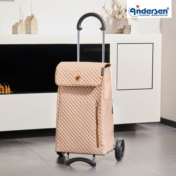Scala Shopper Lissa. Chariot 2 roues 43L Sable-40 - Andersen Shopper | Art.112-232-40 - Vue 2