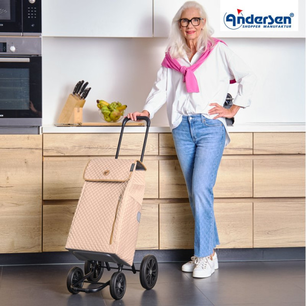 Quattro Shopper Lissa. Chariot de 2 à 4 roues 43L Sable-40 - Andersen Shopper | Art. 185-232-40 - vue 2