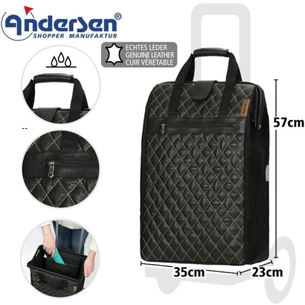 Unus Shopper Inra. Sac 44L noir-80  - Andersen Shopper | Art. 2-227-80 - Vue 1