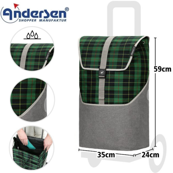 Royal Shopper Gese. Sac 46L - Vert-50 - Andersen Shopper | Art. 2-216-50 - vue 1