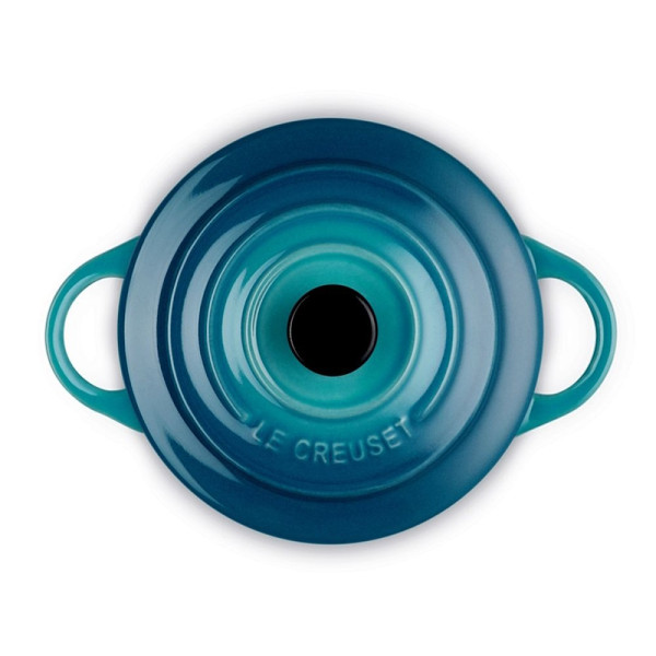 Mini Cocotte céramique Deep Teal, 10 cm - Le Creuset | Art. 0843251115266 - Vue 3