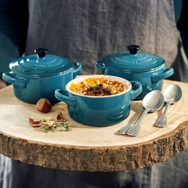Mini Cocotte céramique Deep Teal, 10 cm - Le Creuset | Art. 0843251115266 - Vue 5
