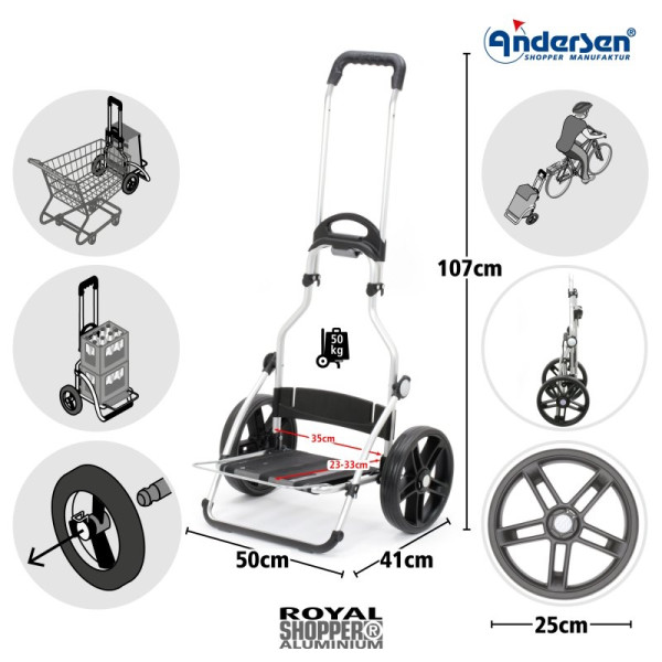Royal Shopper Lissa. Châssis 2 roues 43L - Andersen Shopper | Art. 166-000-80 - vue 1