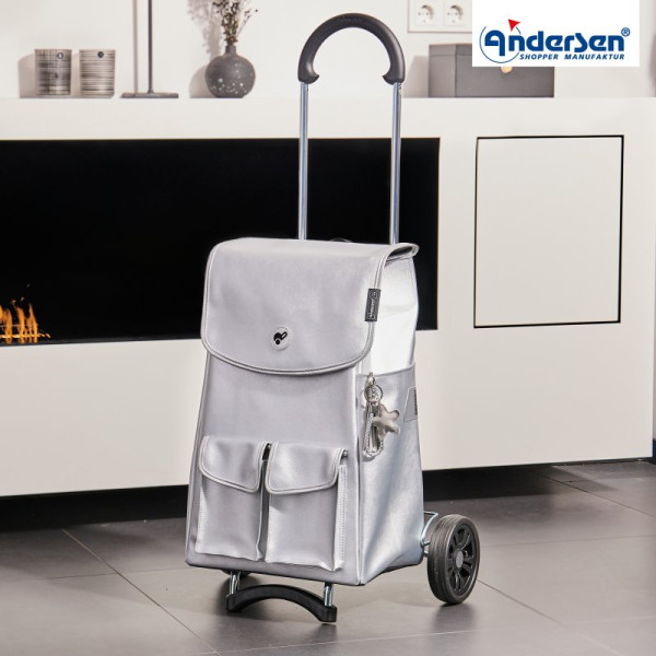 Scala Shopper Abbo. Chariot 2 roues 42L Argent - Andersen Shopper | Art. 112-234-20 - vue 2