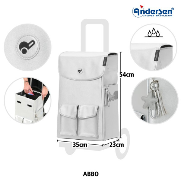 Scala Shopper Abbo. Sac 42L Argent - Andersen Shopper | Art. 2-234-20 - vue 3
