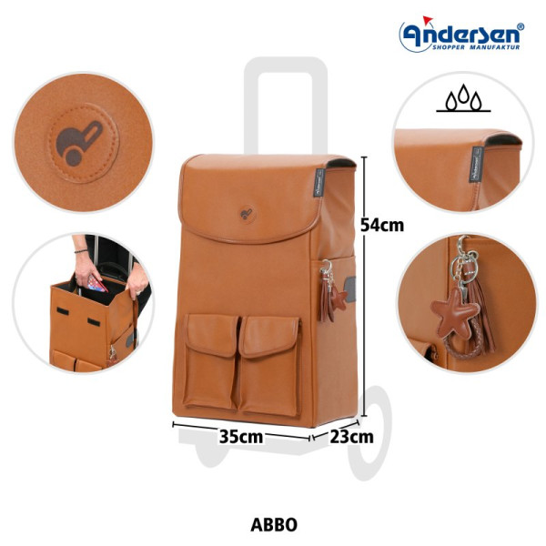 Scala Shopper Abbo. Sac 42L Marron - Andersen Shopper | Art. 2-234-40 - vue 3