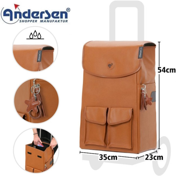 Scala Shopper Abbo. Sac 42L Marron - Andersen Shopper | Art. 2-234-40 - vue 1