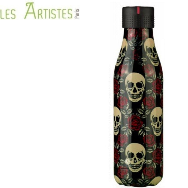 Bottle up. Bouteille isotherme Tête de mort - Les Artistes Paris