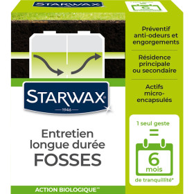Entretien Longue Durée - Fosses 500g - Starwax | Art. 3365000006375
