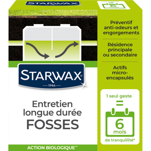 Entretien Longue Durée - Fosses 500g - Starwax | Art. 3365000006375