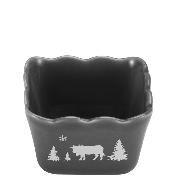 Frise Alpestre. Ramequin carré 10 cm Gris - Table & Cook  | Art. 3188171307177