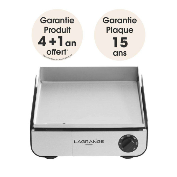 Plancha électrique inox Pro+ avec spatule, - Lagrange