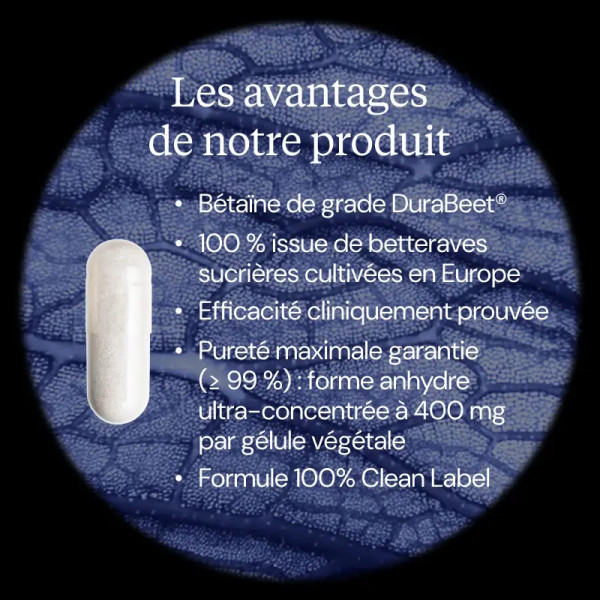 TMG : Trimethylglycine 400 mg - 120 gélules - Dynveo